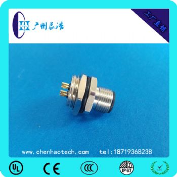 M12 法蘭座 公 板后安裝 M16*1.5