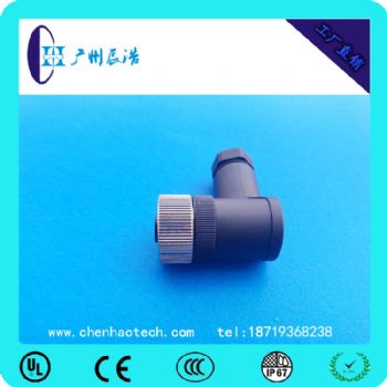 M12連接器(3P 4P 5P 8P)90度彎頭