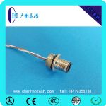 M12法蘭座 焊15CM線