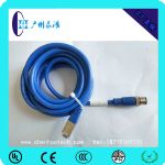 M12 D型對RJ45 帶屏蔽  4針