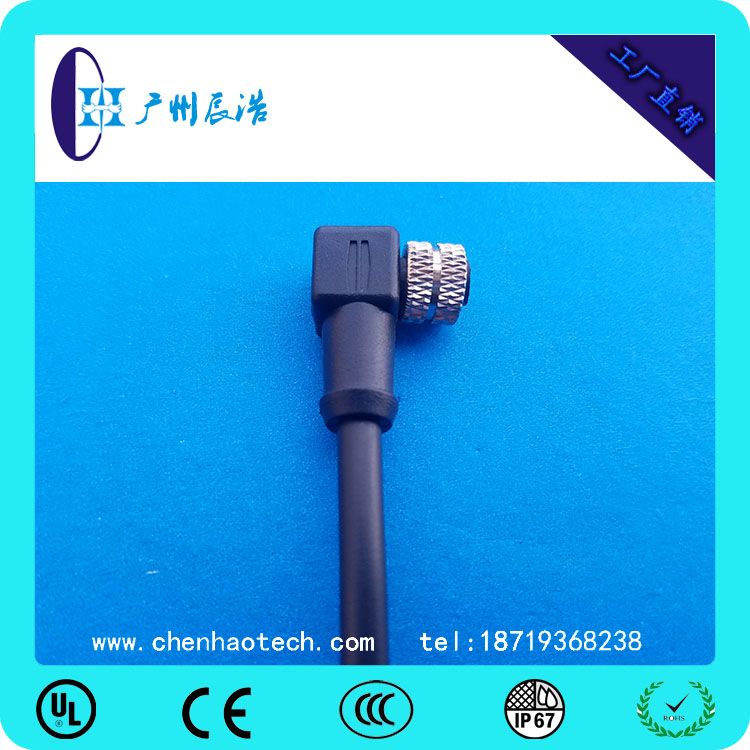 M8連接器 90度 彎（3P 4P 5P 6P）